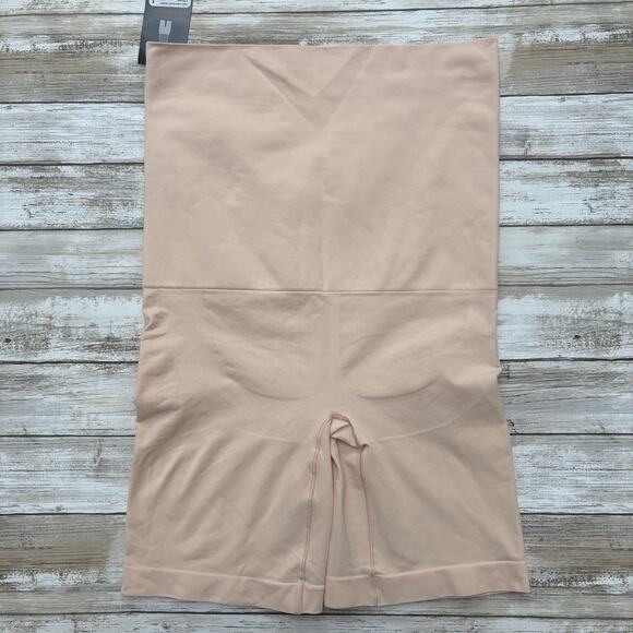 Yummie Shapewear Cleo High Waist Compression Shorts Sz L/XL Nude Stretch NWT - Picture 2 of 6